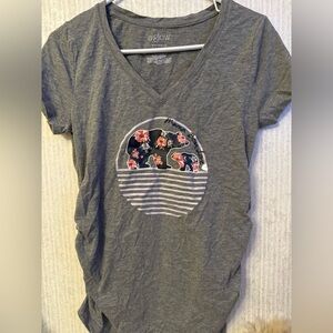 a:glow Charcoal Bear Graphic Tee